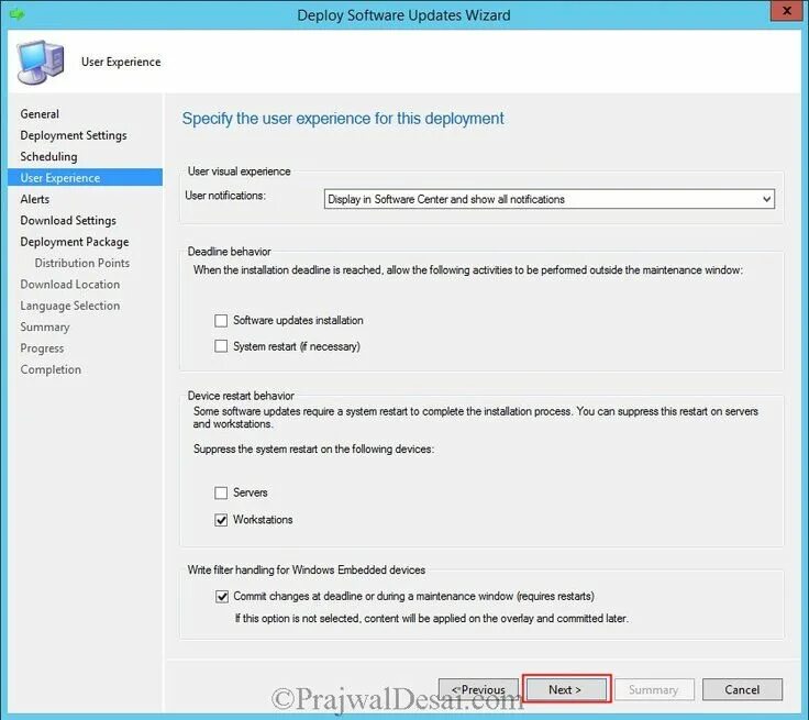 Deployment configuration. Software deployment. deploy на компе. software update. sccm windows updates installation.