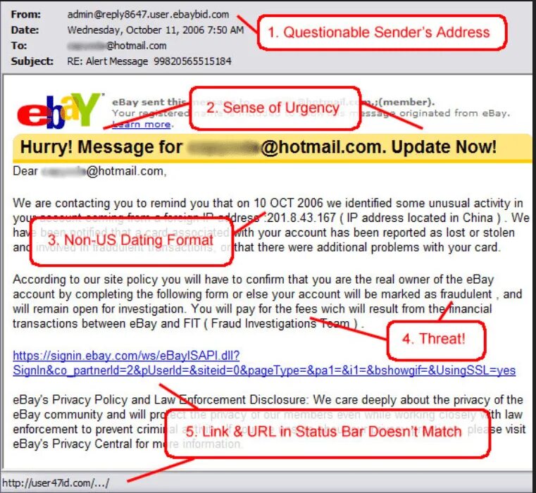 T me email leads. Phishing email example. Электронная почта эбей. Phishing scam. Spam example.