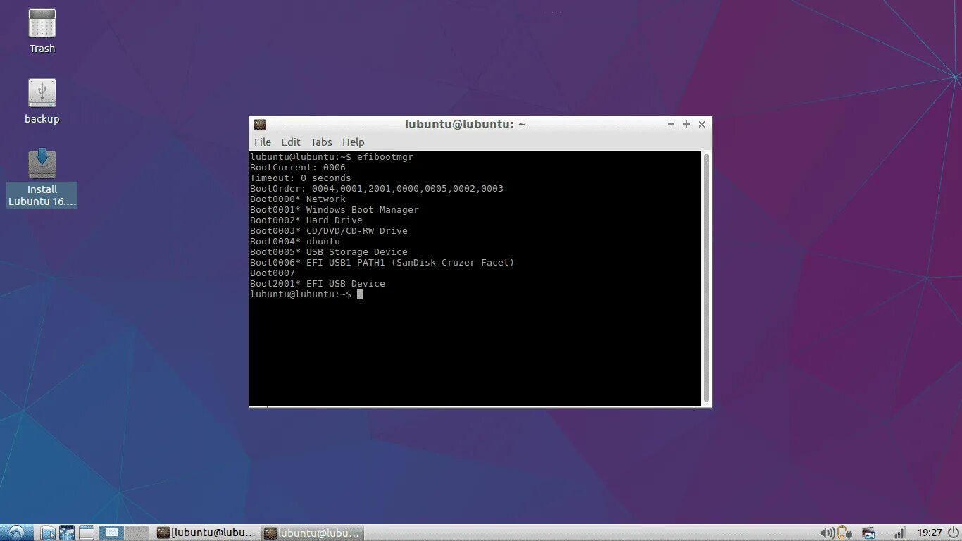 Efi linux. Efibootmgr. lubuntu 16.04. efibootmgr windows. lubuntu 16.04 системные требования.