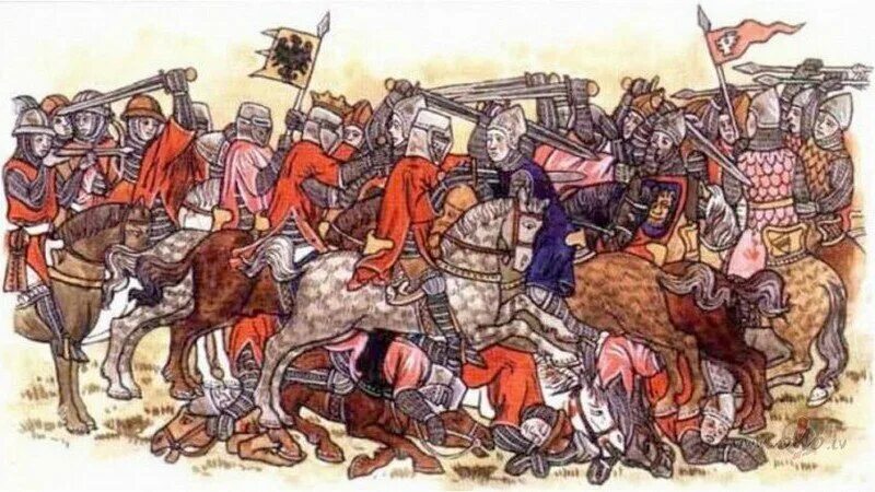 Дзысь Ледовое побоище. Битва при Легнице, 1241 картина. Битва на реке Шайо 1241.