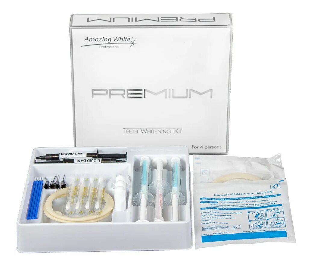 Amazing kit. Amazing white premium pure teeth whitening kit - набор для клинического отбеливания. amazing white premium teeth whitening kit 38 набор. amazing white набор premium 38.