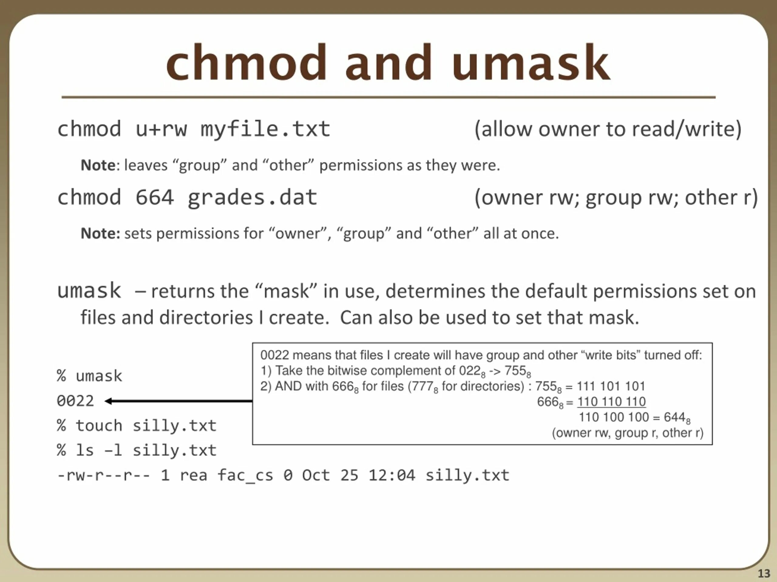 Chmod. Chmod таблица. синтаксис chmod.