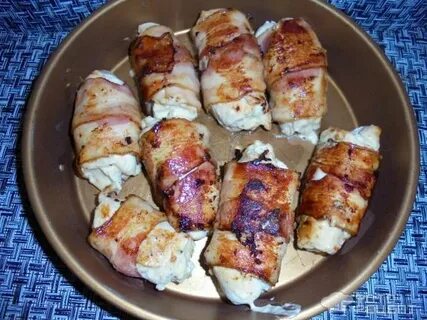 Куриные рулетики в беконе в сливочном соусе
