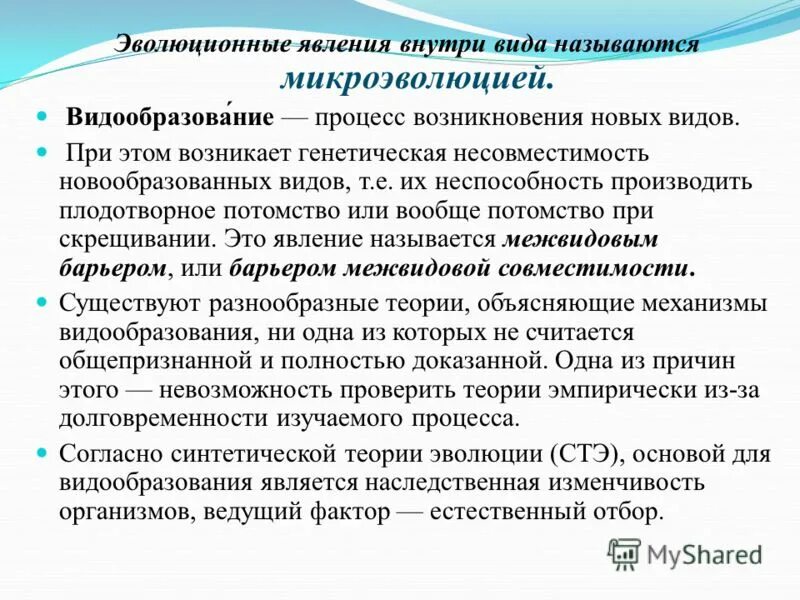 Элементарный материал эволюции - мутации. Видообразование процесс возникновения новых видов. Явления эволюции. Элементарные явления эволюции пример. Современные представления об эволюции органического.