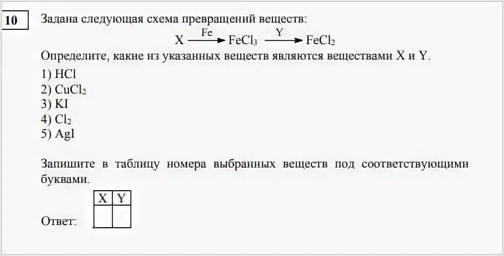 Формулы для 22 задания огэ химия