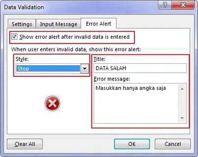 Alert error