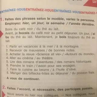 Faites des phrases