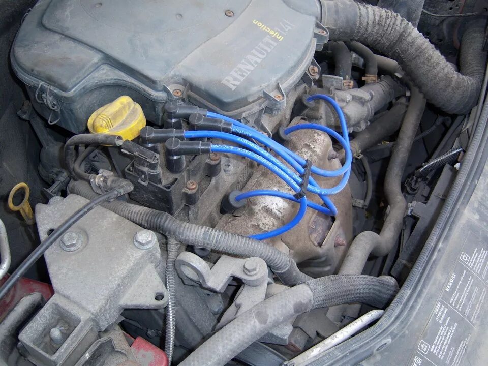 Подключение высоковольтных проводов рено логан Замена ВВ проводов Renault Logan (1G), 1,6 л, 2010 года электроника DRIVE2