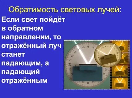 Обратимость световых лучей