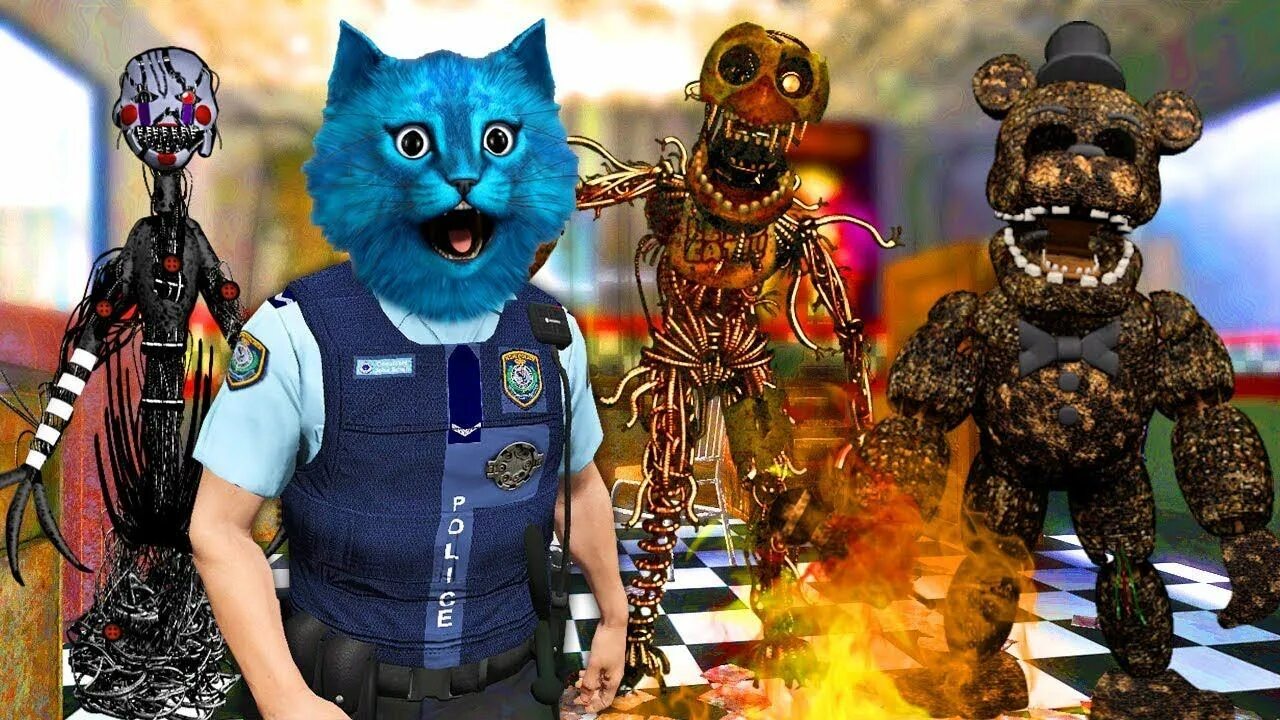 Котенок с аниматрониками. Фнаф 5 ночей с кэнди аниматроник кот и крыса. Котенок лайк аниматроник. Котенок лайк аниматроники фнаф. Котенок с аниматрониками.
