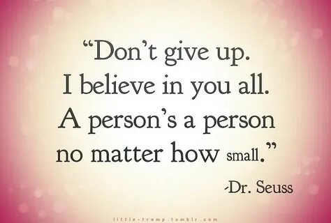 Don t believe in me