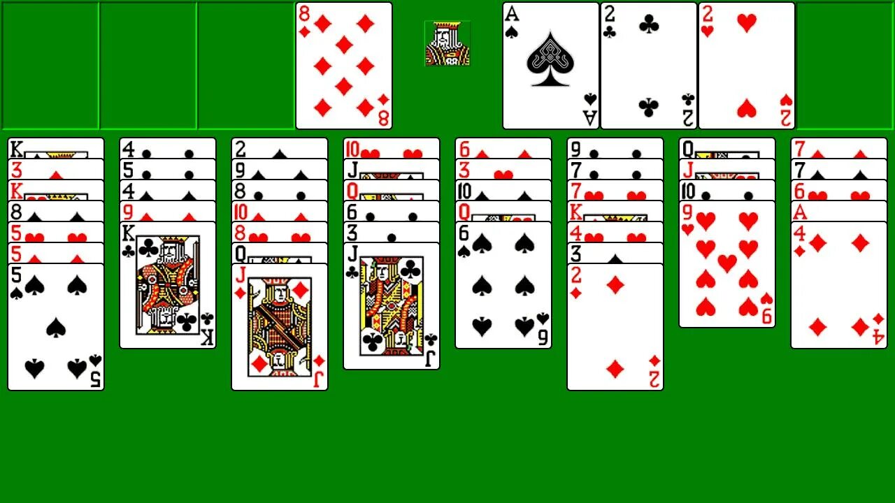 FREECELL свободная ячейка. Игра Солитер. Я свободен. Пасьянс Солитер (FREECELL).