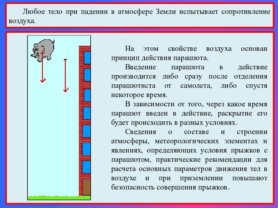 Сопротивление воздуха зависит от. Сила сопротивления воздуха при падении тела. Падение тела с учетом сопротивления воздуха. Сопротивление тел при падении. Силы действующие на падающее тело.