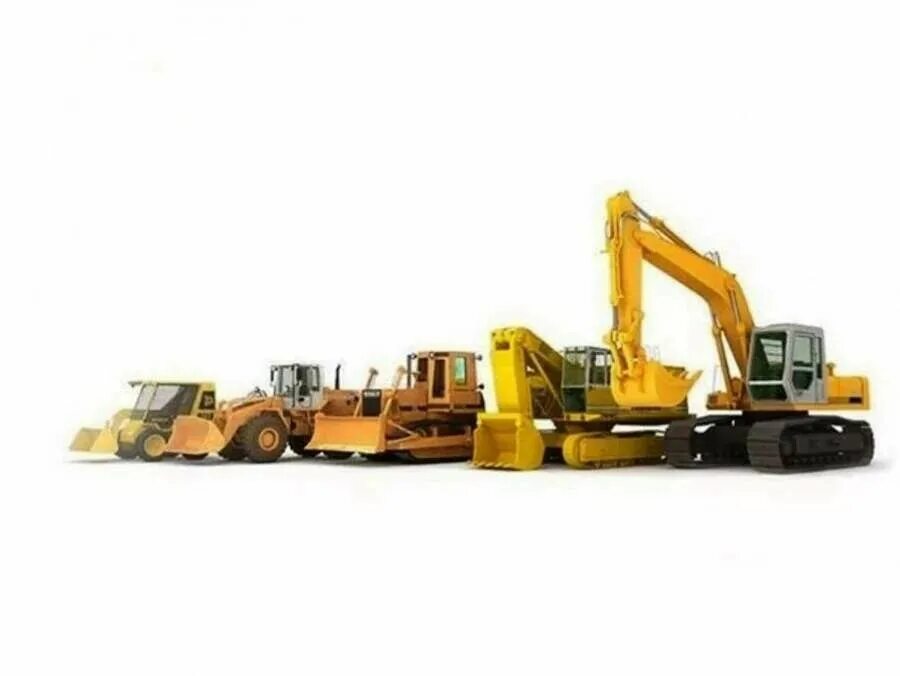 Первая строительная техника. Строительная техника. Спецтехника китайского производства. Спецтехника без фона. Строительная техника на белом фоне.