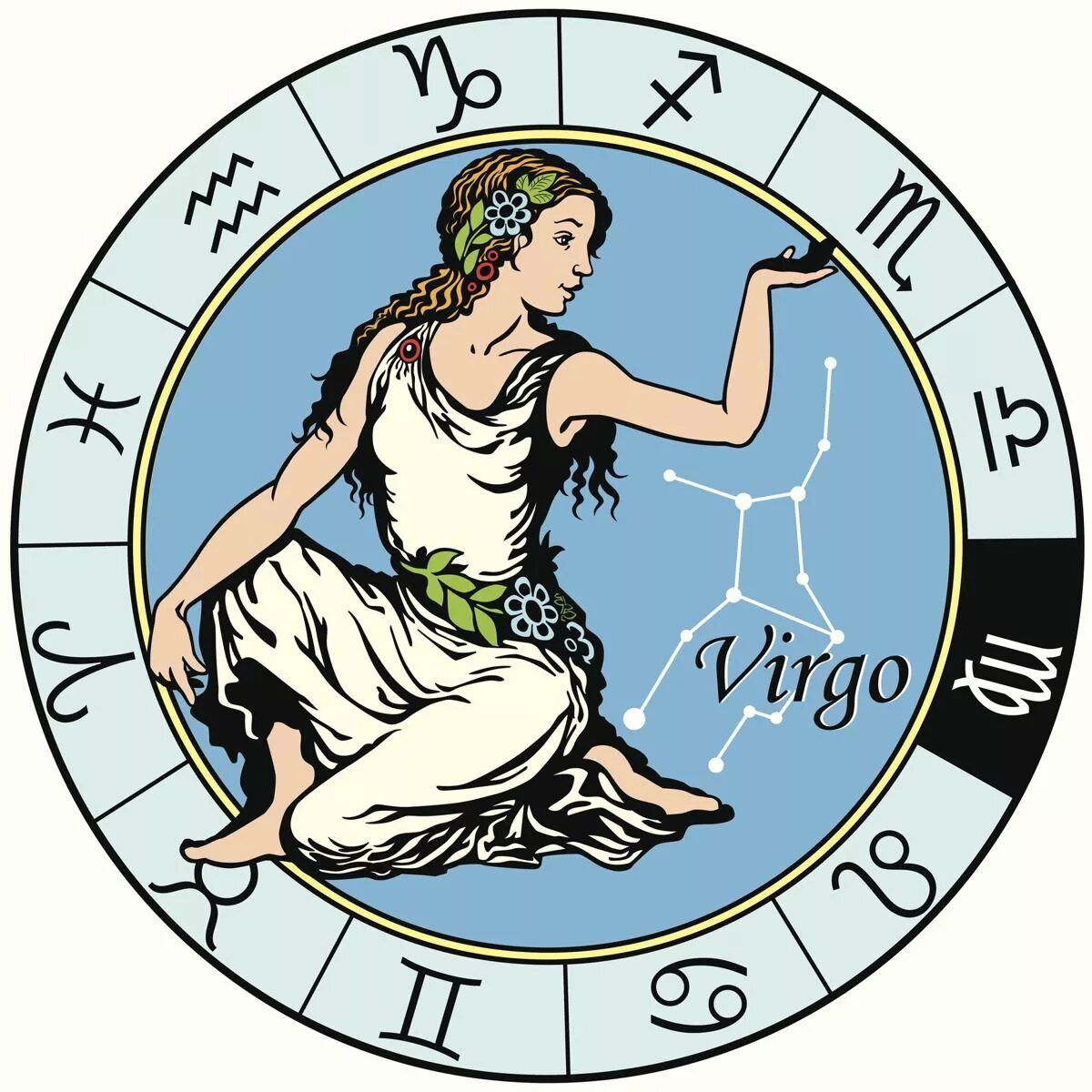 Зодиак дева гороскоп. Дева в круге. virgo знак зодиака. зодиакальный круг дева. знак дева в круге.