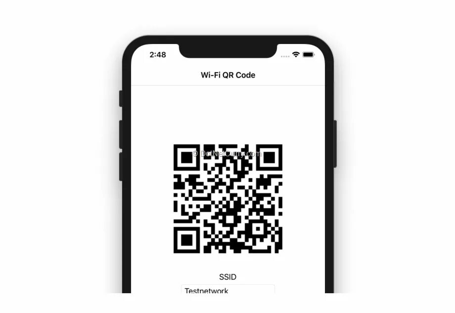 Qr code screen