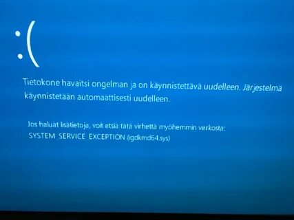 Igdkmd64 sys синий экран
