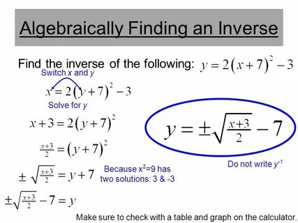 Inverse calculator