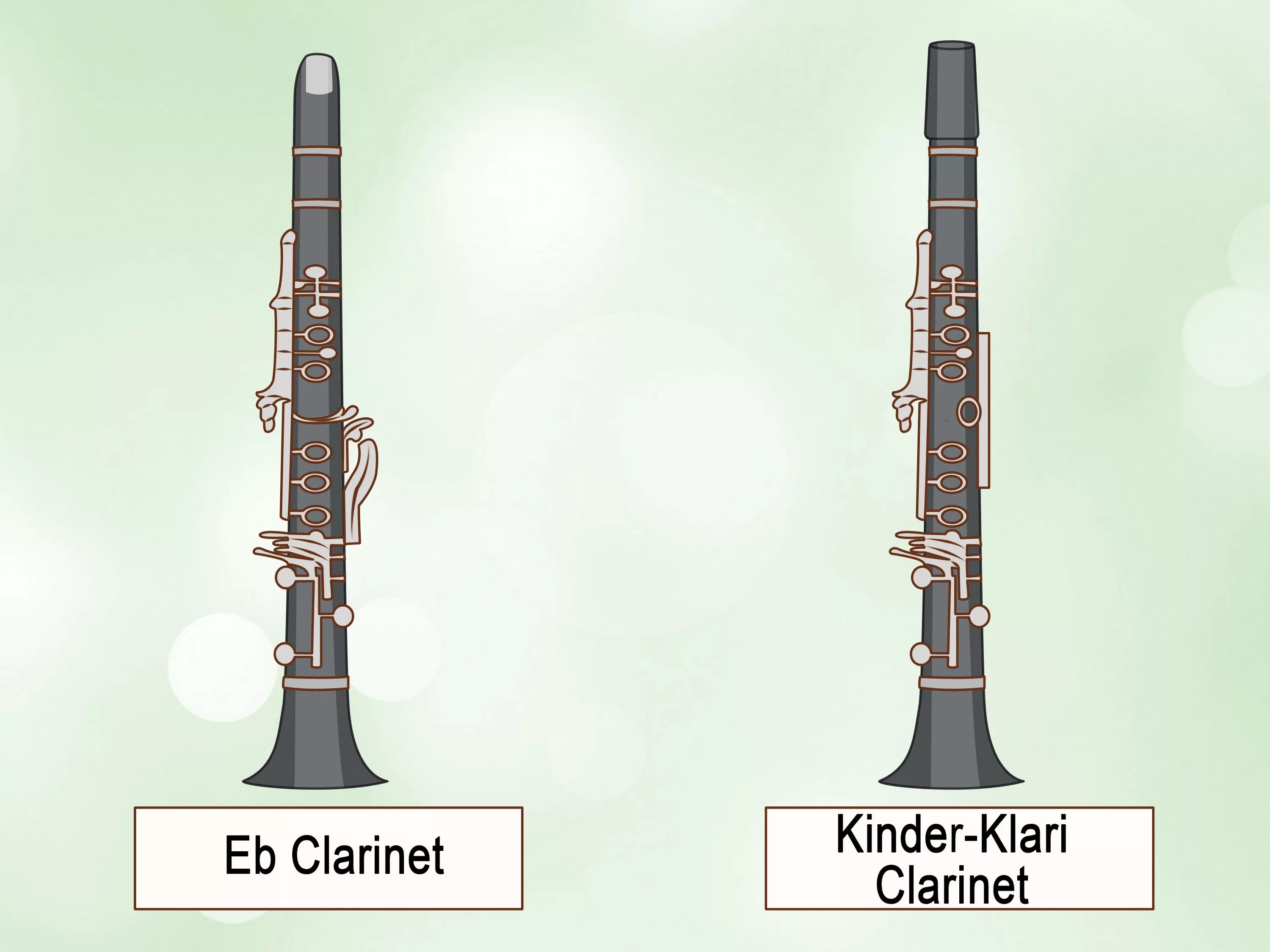Кларнет Вики. Части кларнета. Размеры кларнета. Кларнет строение инструмента.