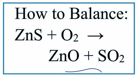 Zn o2 zno электронный баланс