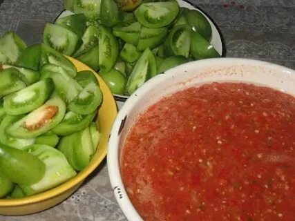 Приготовление зеленых помидор по грузински