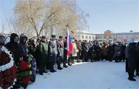 Село Никольское Украина. Прощание с солдатами Новокузнецк.