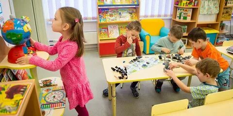 Построение детей в детском саду