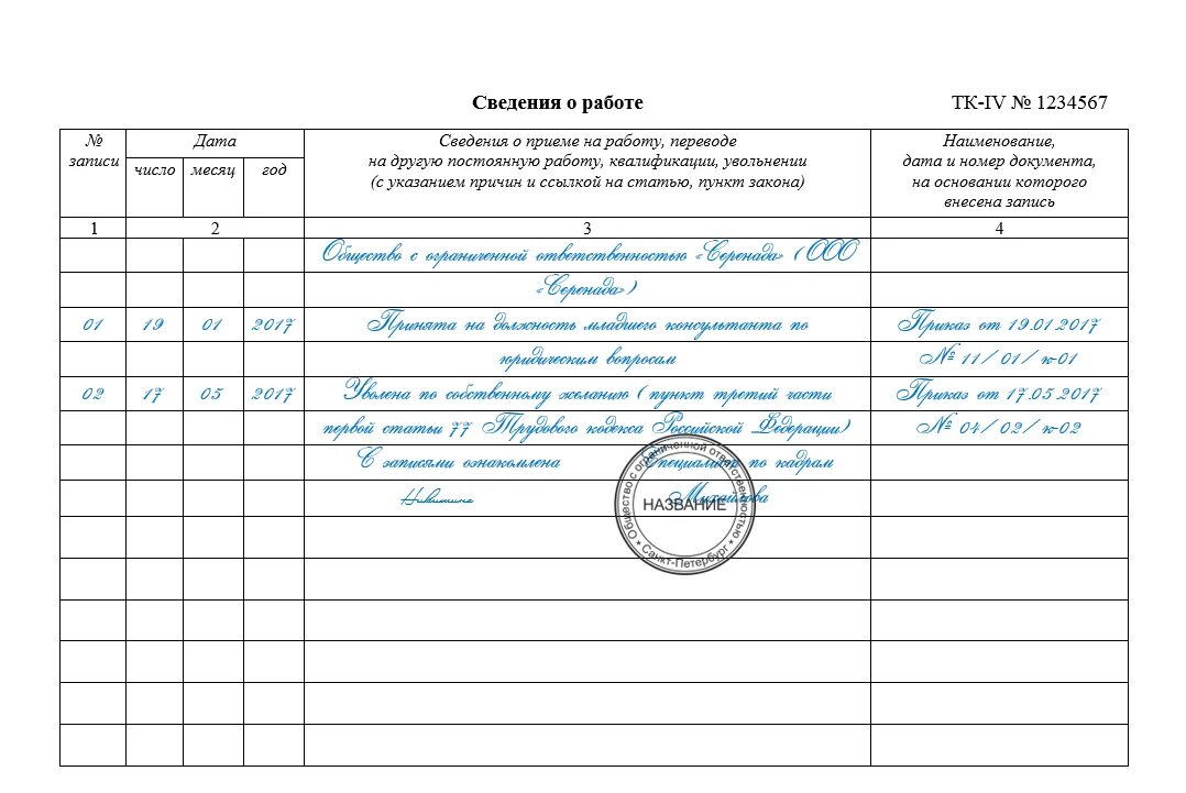 Статья 66.1 тк. Заполнение трудовой книжки образец. Пример заполнения трудовой книжки. Пример заполнения трудовой книги. Правильное заполнение трудовых книжек образцы.