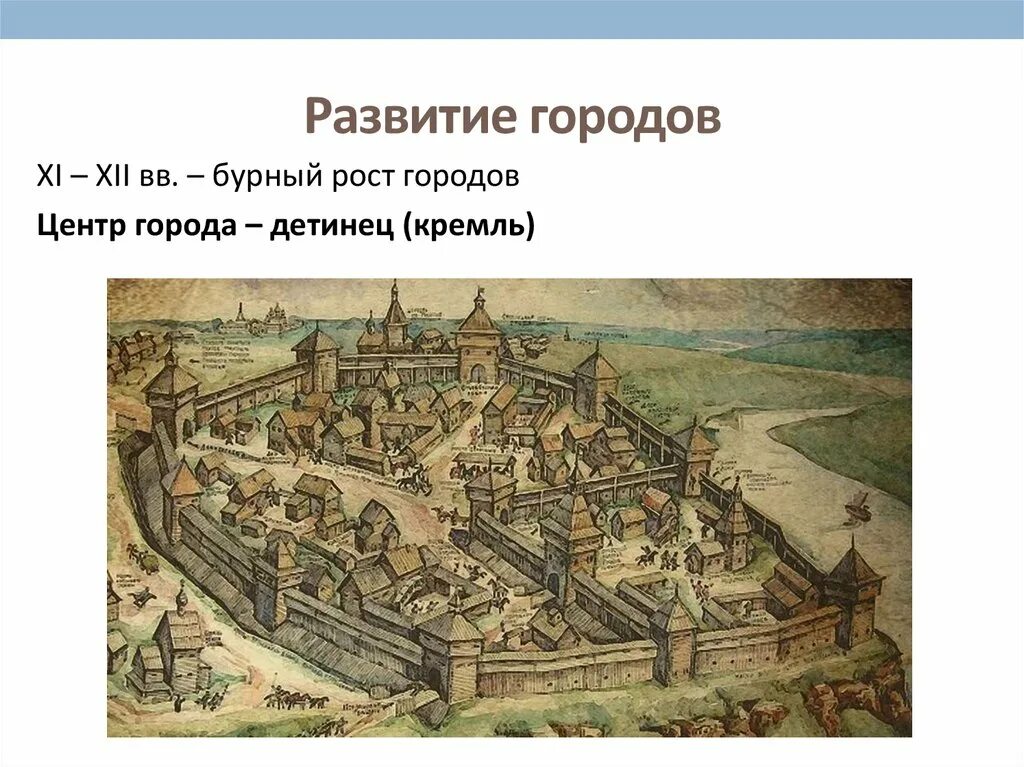 Детинец древнерусского города. Развитие города. Детинец это в древней Руси. Возникновение городов.