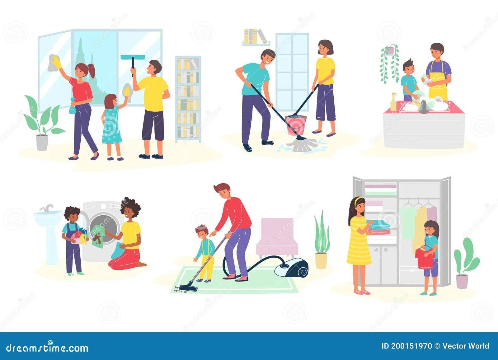 Helping with housework