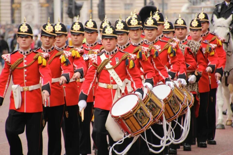 The changing of the guard takes place