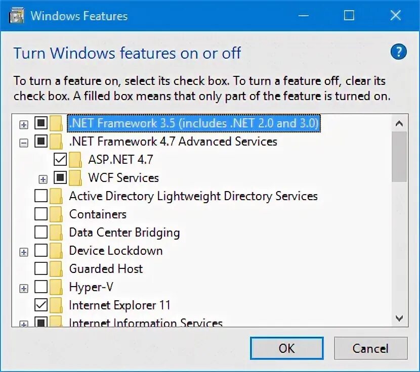 Enable feature. .net framework 3.5 (включает .net 2.0 и 3.0). net framework 3.5. .net framework 3.5 расположение файла. windows features.