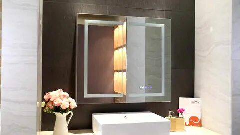 Шкаф зеркальный led