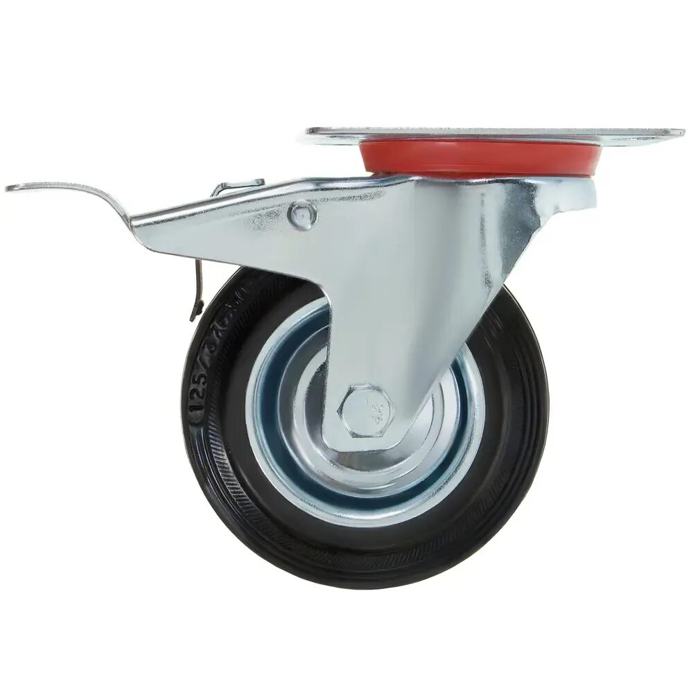 Колесо tellure rota 375101. К-125/птн — комплект колес (поворотные с тормозом + неповоротные). Колесо" промышленное, аппаратное" с тормозом -- 1558. Колесо поворотное с тормозом 125. (sct125).