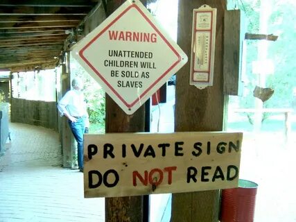 Read the warning