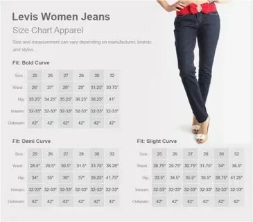 Levis размерная сетка женской