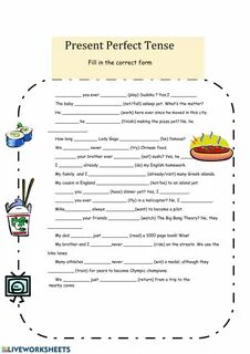 Past simple present perfect tasks