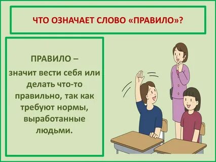 Как называется само правило поведения