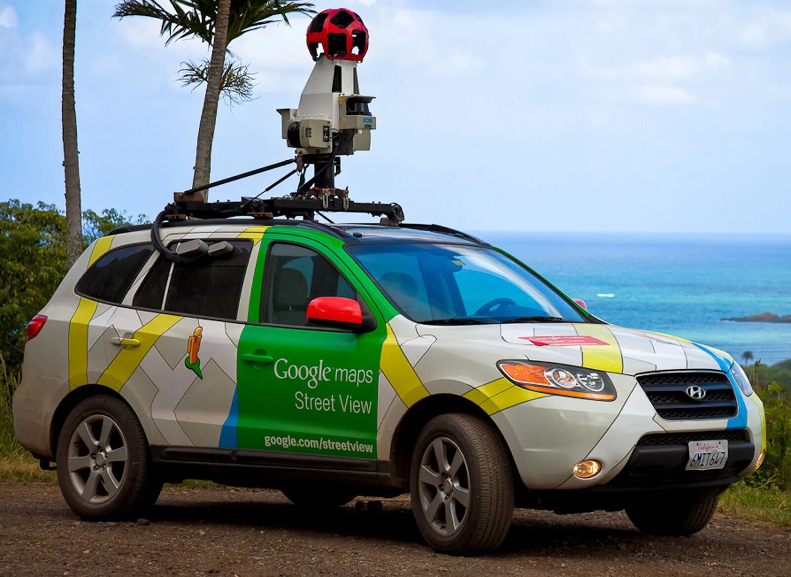 Google maps car. Google maps car