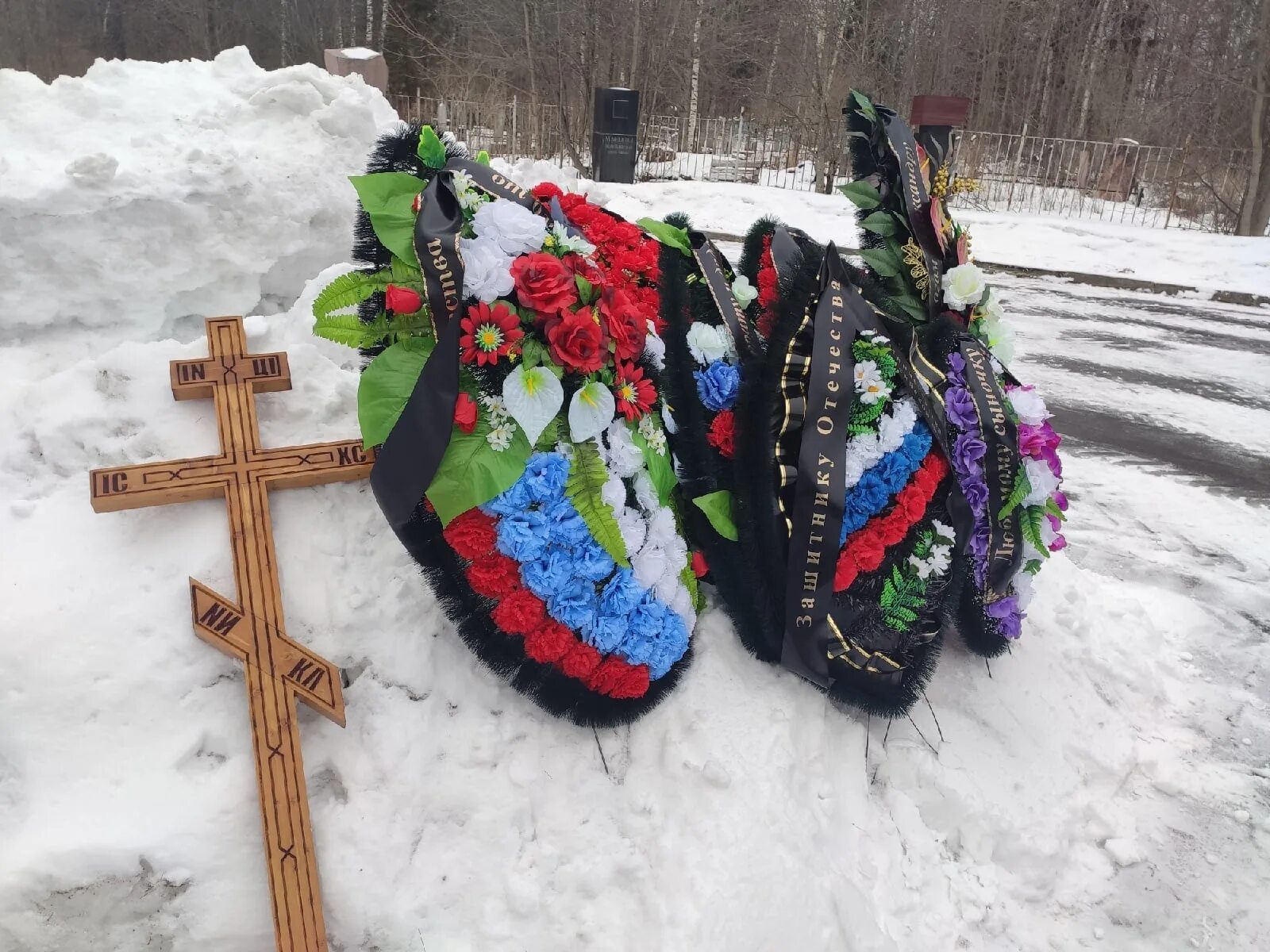 Простились с погибшим на Украине. Участник сво карелии