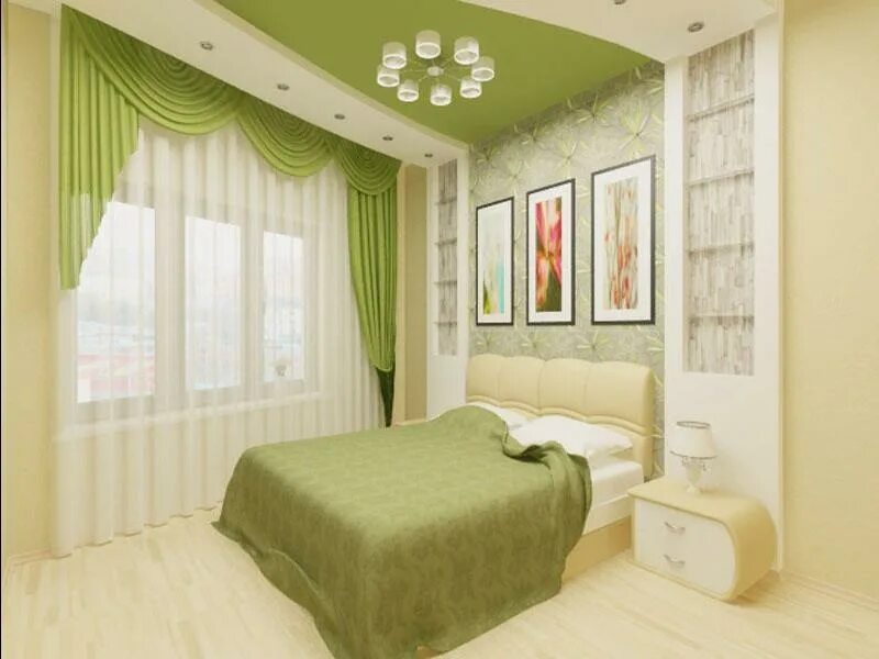 Интерьер спальни в зеленых тонах. Спальня в бежево зеленых тонах. Спальня в бежево зеленом цвете. Салатовая спальня. Дизайн спален 10 кв м фото