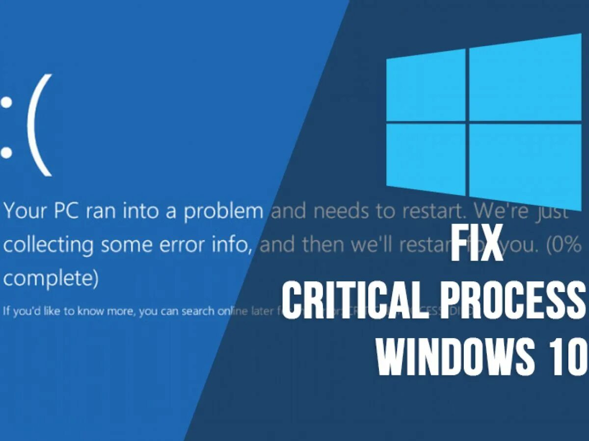 Синий экран смерти critical process died. Critical process died виндовс 10. BSOD Windows 10 critical_process_died. Windows critical Error.