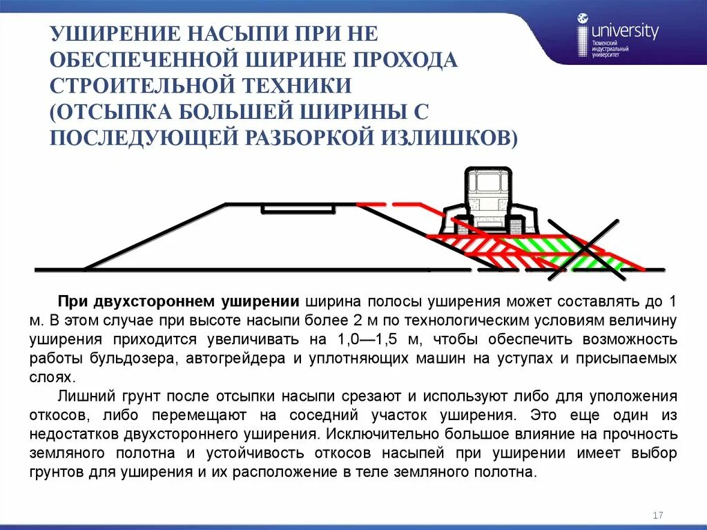 Что такое размыв насыпи сдо ржд. Уширение земляного полотна. Схема уширения насыпей. Двухстороннее уширение земляного полотна. Высота уступа при уширении насыпи.