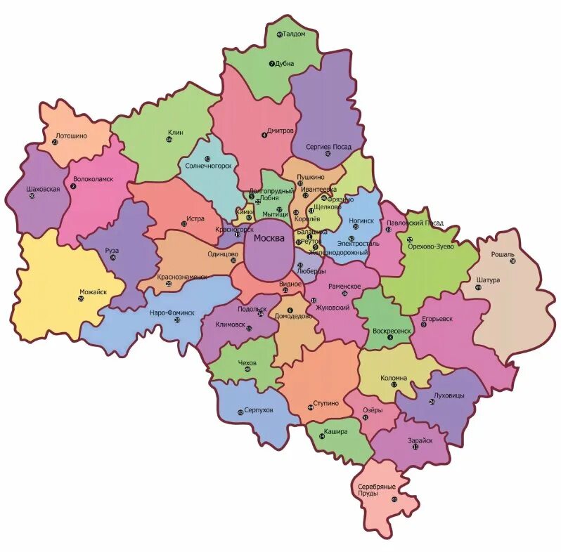В каком месте подмосковья
