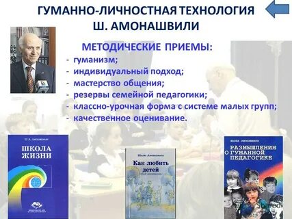 Гуманная педагогика амонашвили