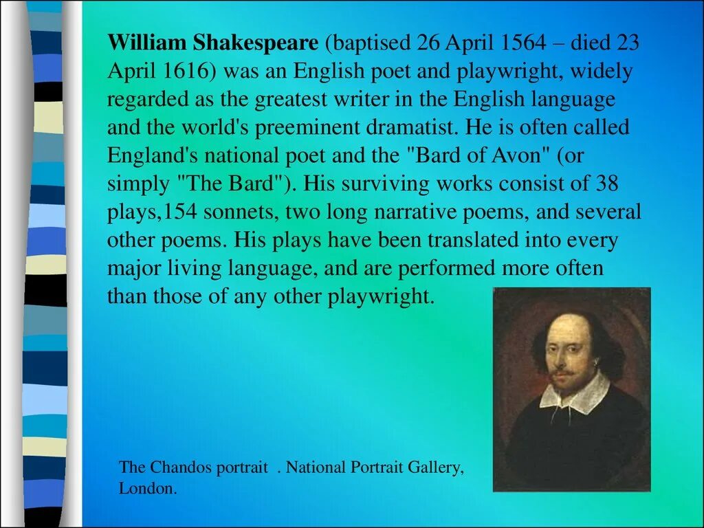 Биография Уильяма Шекспира кратко на анг. Вильям Шекспир на англ яз. William Shakespeare презентация. Творчество Шекспира на английском.