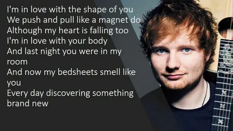 Ed sheeran текст