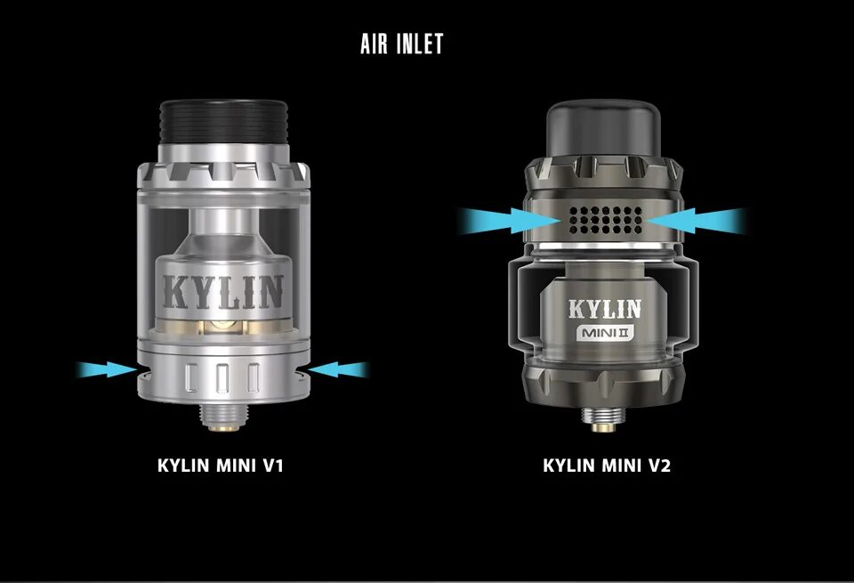 Vandy Vape Kylin Mini v2. Бак Vandy Vape Kylin Mini v2. Kylin Mini v2 RTA. Vandy Vape Kylin Mini v2 RTA (SS).