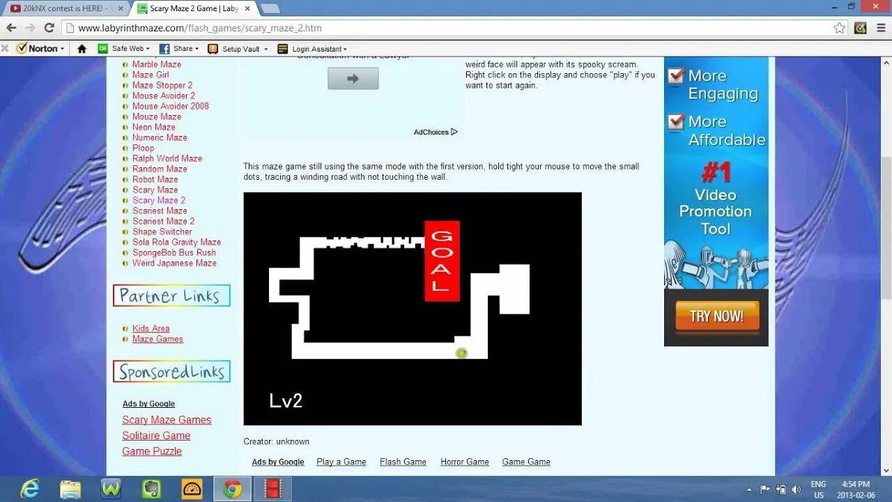 Scary maze game. Scary maze game