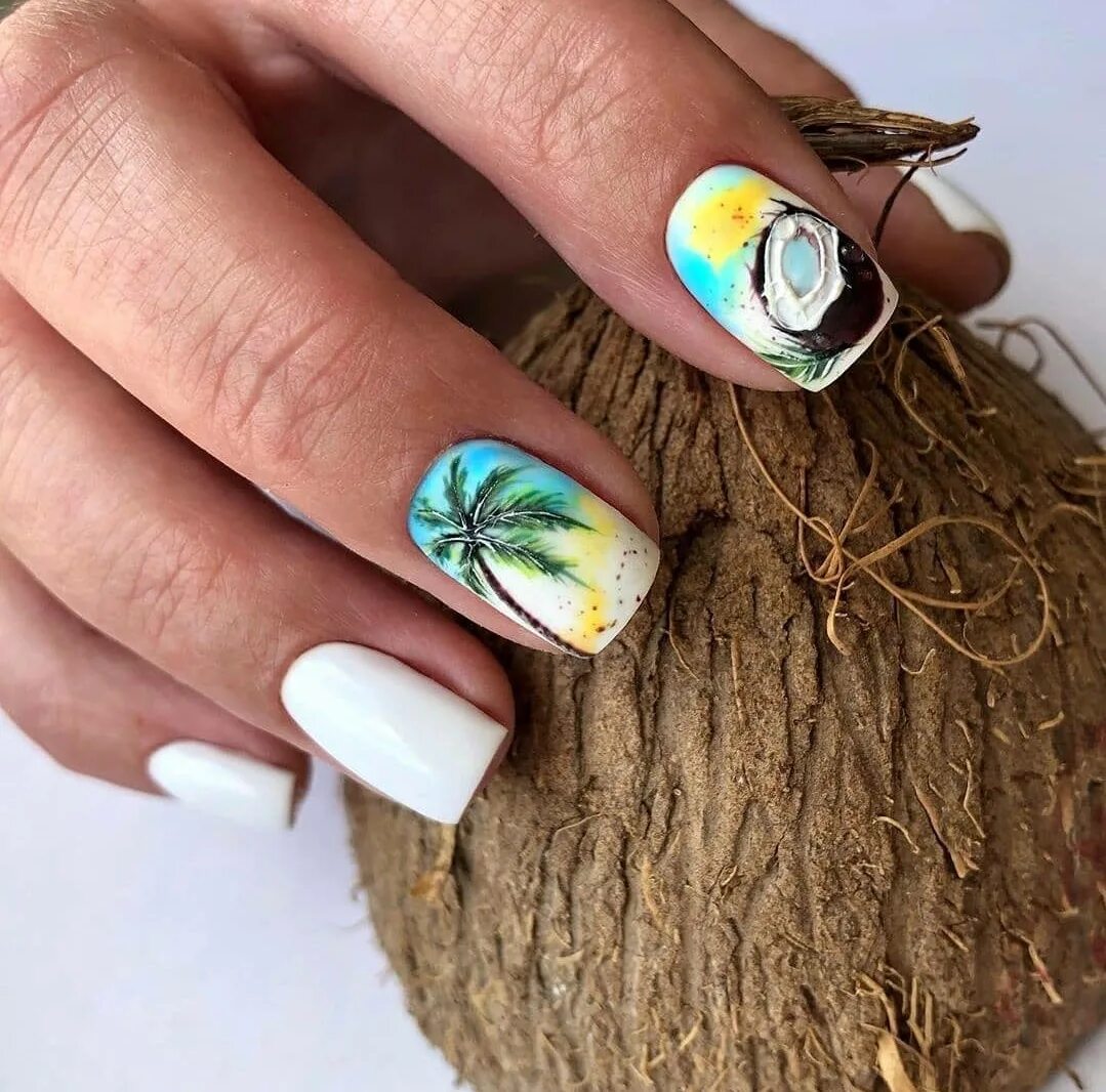 Модный летний маникюр. Летнлетний дизайн ногтей. Летний дизайн ногтей. Модный летний маникюр. Красивые ногти.